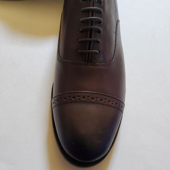 Thursday Boot Co. Executive Cap Toe Oxford Men\'s Leather Dress Shoes 6.5 Brown